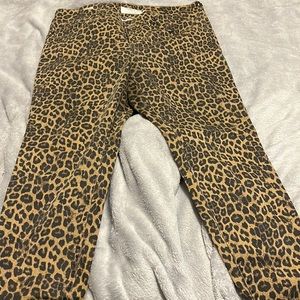Animal print jeggings